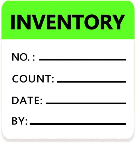 inventory labels