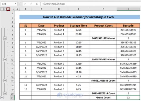 Inventory Management with Excel and Barcode Scanner