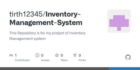 Inventory Management Tracking