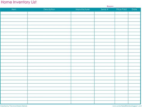 Inventory template for small business