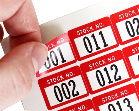 Inventory Tracking Labels