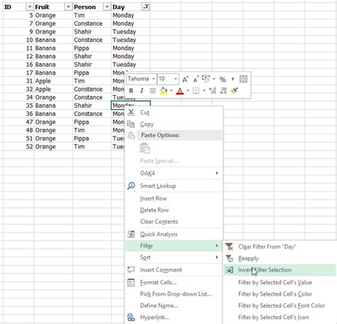 Invert Selection in Excel Gallery 3