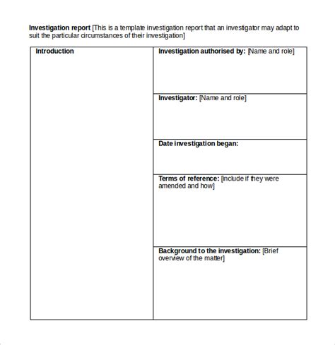 Investigative Journalism Template