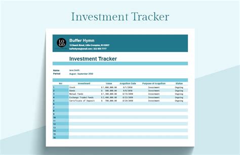 Investment Tracker Template