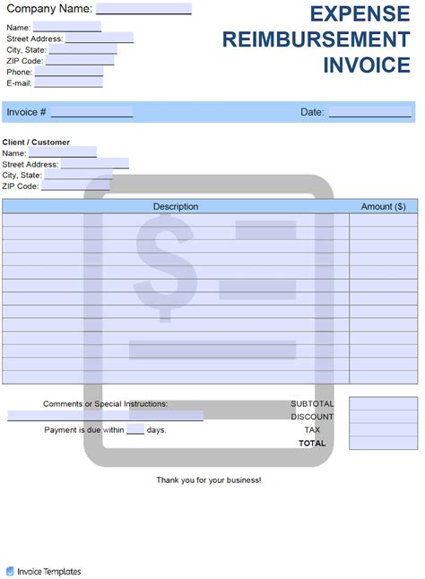 Consultant hourly invoice template with expenses