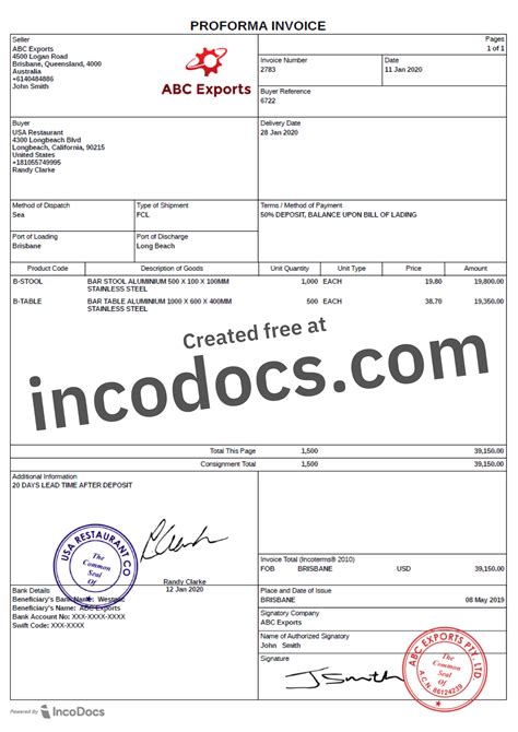 Invoice Template Importing