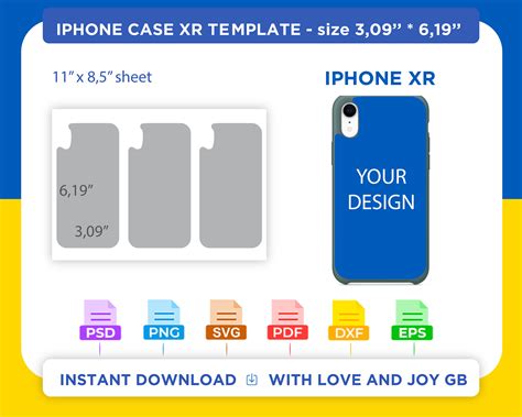 iPhone 11 Case Template Design