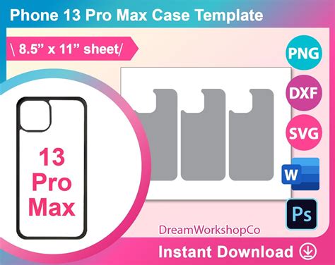 iPhone 13 Pro Max Case Template and Design Guide