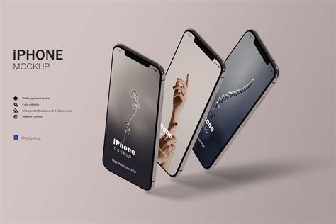 iPhone mockup template 2