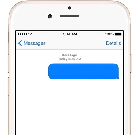 Example of iPhone Text Message Template