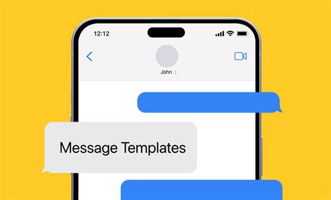 Types of iPhone Text Message Templates