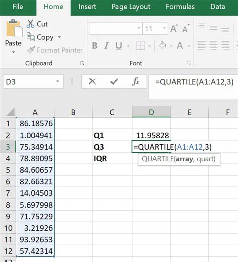 IQR Excel Tips