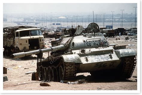 Iraqi T-55 Tank in Desert Storm