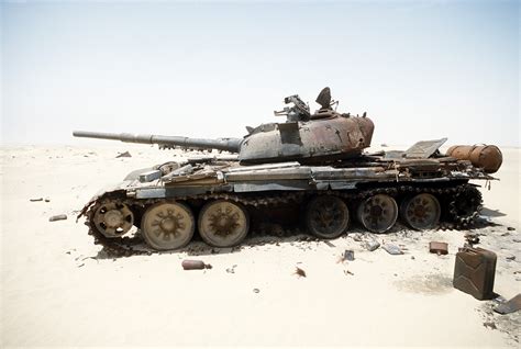 Iraqi T-72 Tank in Desert Storm