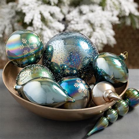 Iridescent Finial Ornaments