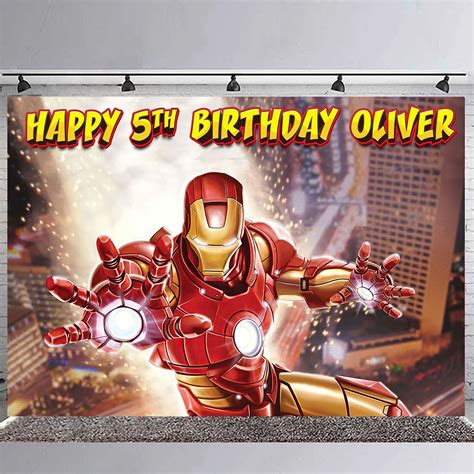 Iron Man Birthday Banner