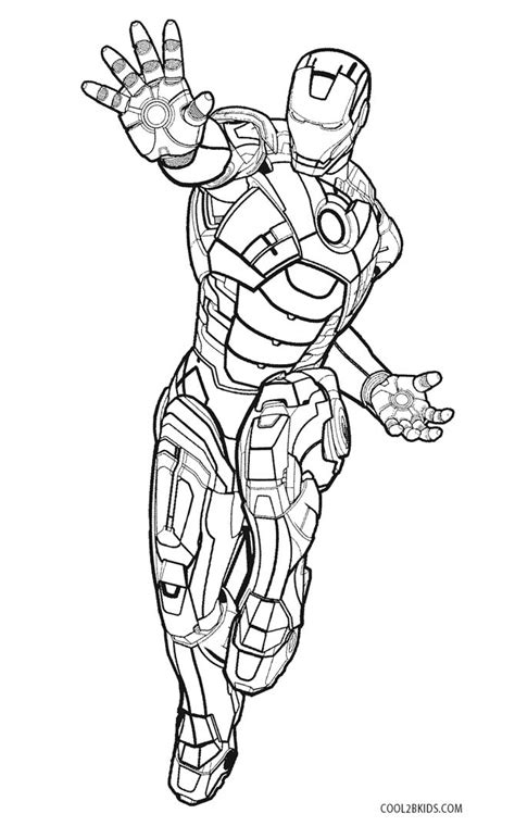 Iron Man coloring page for girls