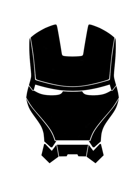 Iron Man Helmet Stencil