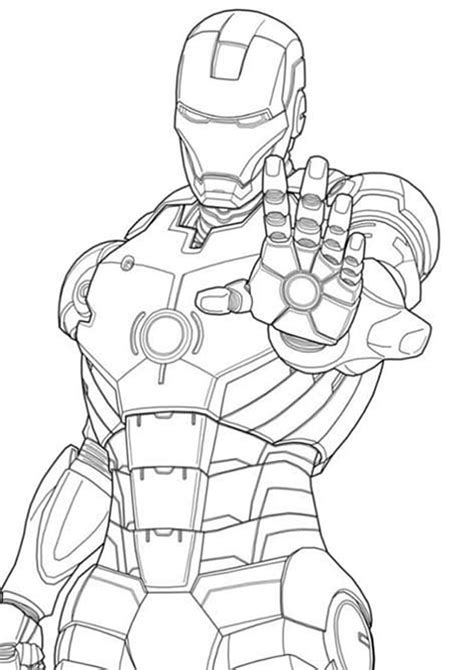 Ironman coloring pages online