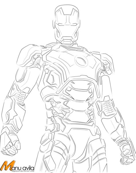 Iron Man Mark 1 Coloring Page