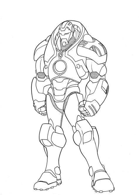 Iron Man Mark 50 Coloring Page