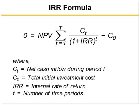 IRR formula example 3