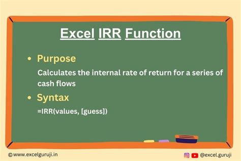 IRR Function