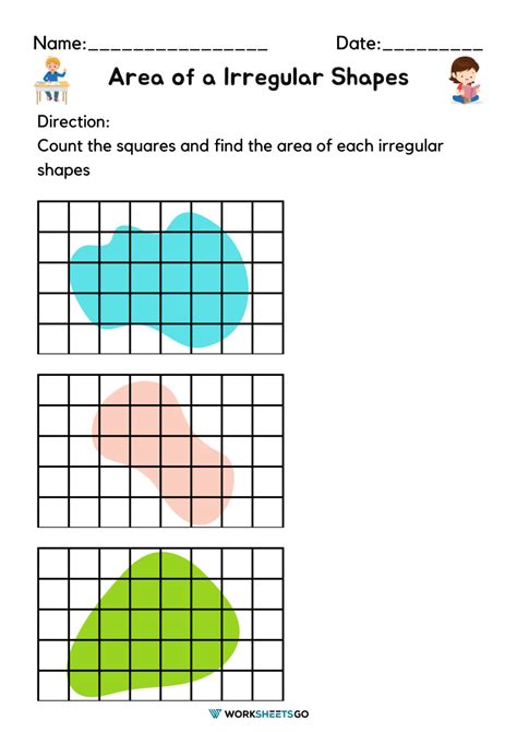 Image of irregular figures worksheet