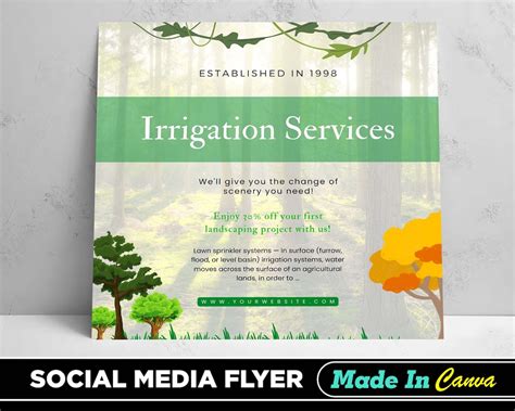 Irrigation Services Flyer