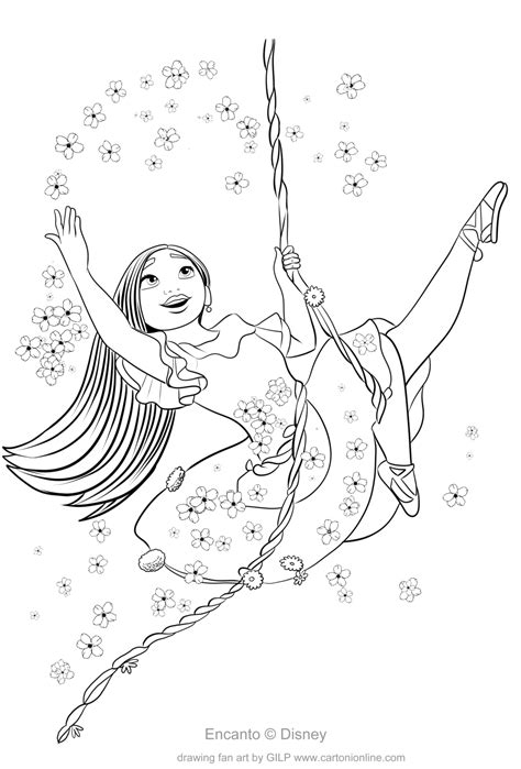 Isabela Madrigal Coloring Page