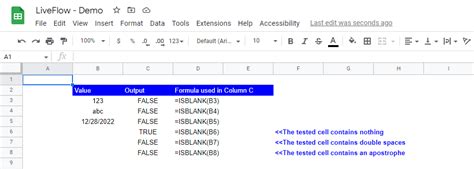 ISBLANK function example 10