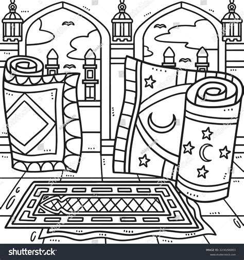 Islamic Art 2 Coloring Page