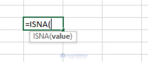 ISNA function example 4