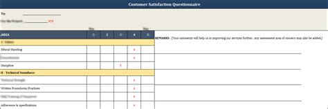 ISO 9001 customer satisfaction survey template