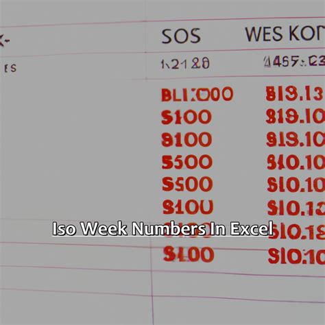 ISO Week Numbers in Excel