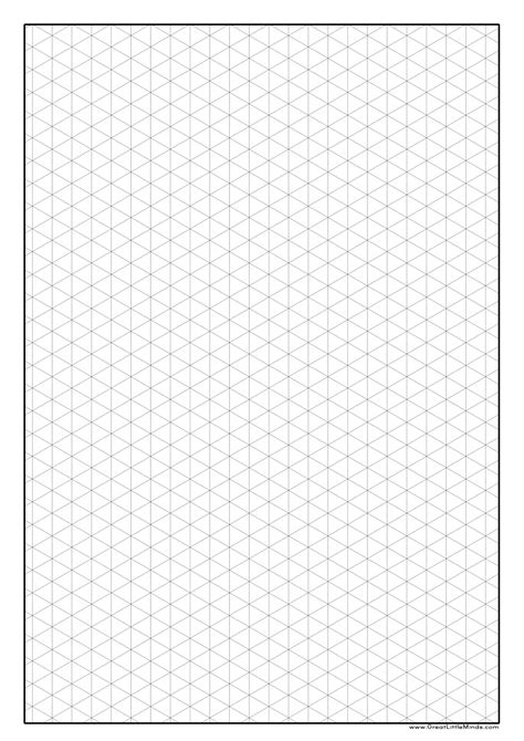 Isometric Graph Paper for Engineering