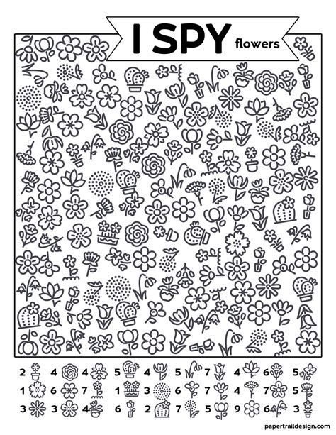 I Spy printable for kids