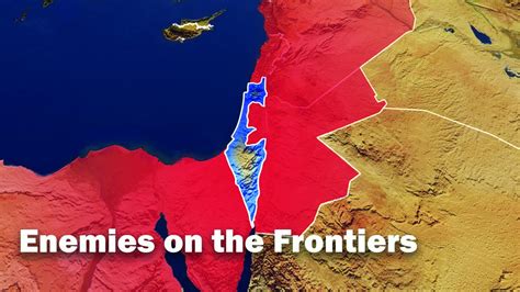 Map showing the geopolitics of Israel and Iran