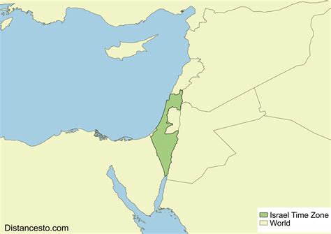 Israel Time Zone Map