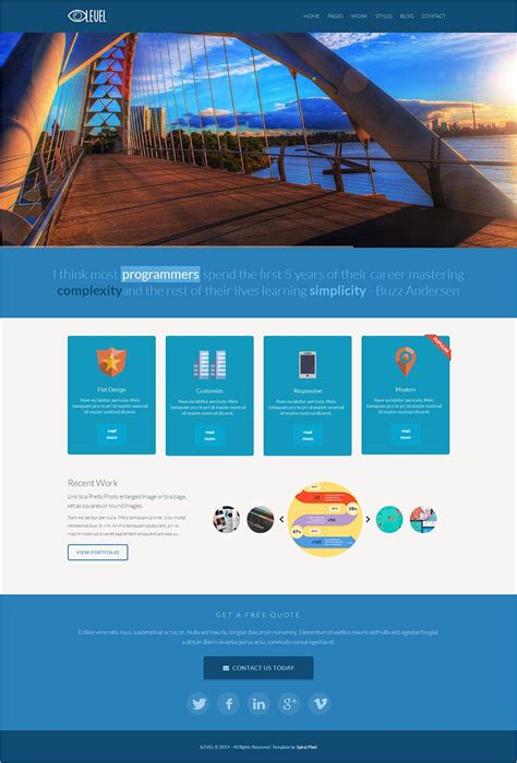 IT company website template example