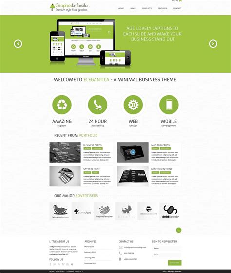 IT company website template free download