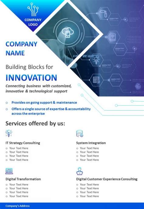 IT Consulting Brochure Template