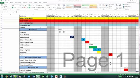 7 Essential Look Ahead Schedule Templates In Excel