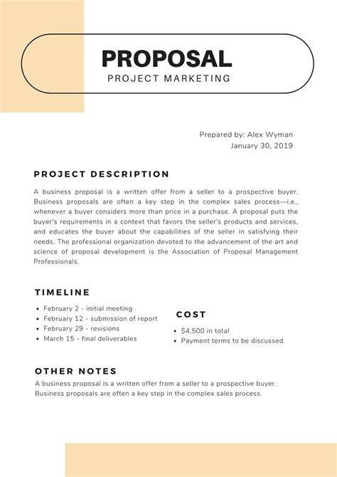 IT Proposal Template