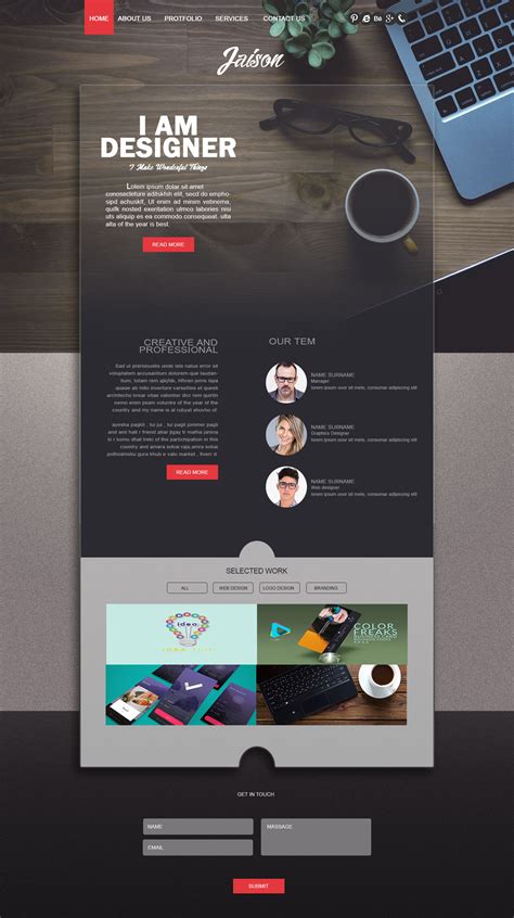 IT website template design