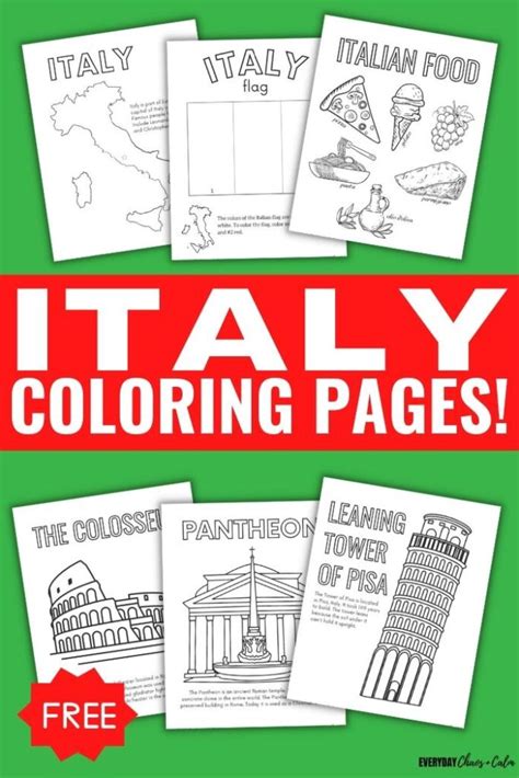 Italian History Coloring Pages