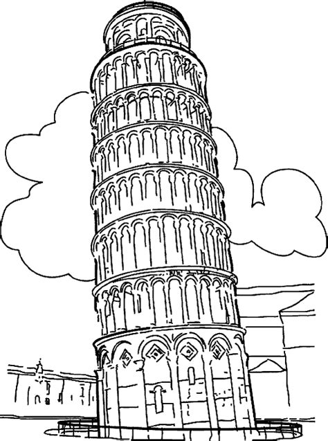 Italian Landmarks Coloring Pages