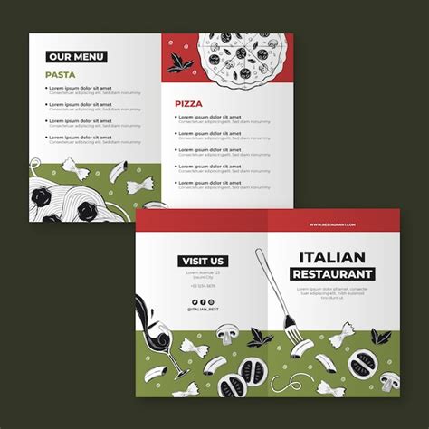 Italian Restaurant Brochure Template