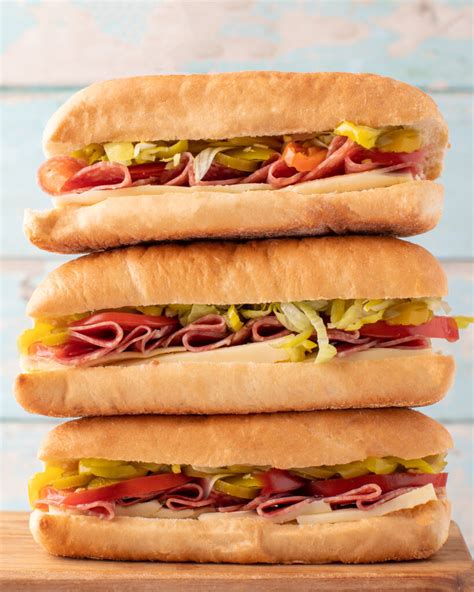 A delicious Italian sub sandwich