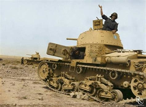 Italian tanks in North Africa during WW2